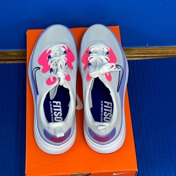 Size 9.5- Women’s Nike Golf Ace Summerlite Shoes Purple Pink White NEW - Picture 4 of 7